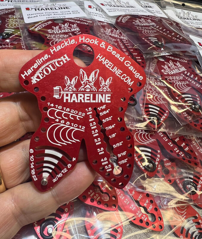 Hareline Hackle, Hook and Bead Gauge